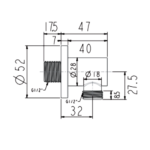 Co nối tròn American Standard FFAS9140CS dòng EasySET, màu vàng bóng - Ảnh 2