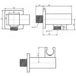 Co nối kèm gác sen vuông American Standard FFAS9143 dòng EasySET - Ảnh 2