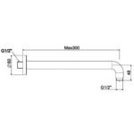 Thanh nối bát sen American Standard FFAS9909CS dòng EasySET, màu vàng bóng - Ảnh 2