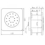 Đầu sen American Standard FFASS054CS âm tường dòng EasySET, màu vàng bóng - Ảnh 2