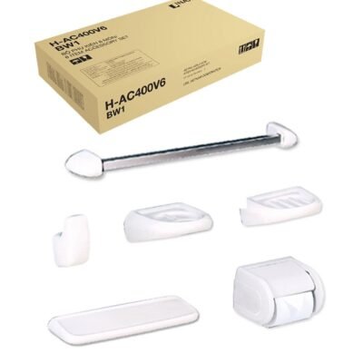 Bộ phụ kiện phòng tắm 6 món INAX H-AC400V6/ BW1 (HAC400V6)