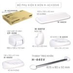 Bộ phụ kiện phòng tắm 6 món INAX H-AC400V6/ BW1 (HAC400V6) - Ảnh 3
