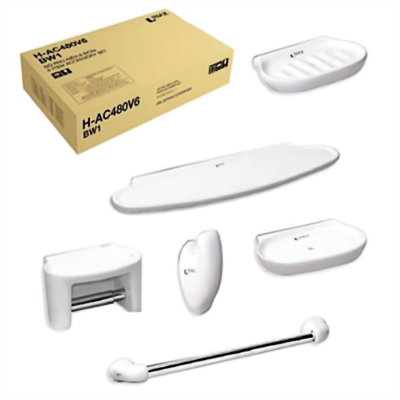 Bộ phụ kiện phòng tắm 6 món INAX H-AC480V6/ BW1 (HAC480V6)