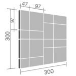 Gạch kiến trúc INAX-300/ LTC-13 bộ sưu tập LATTICE - Ảnh 3