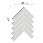 Gạch kiến trúc INAX-325/ FBM-3 bộ sưu tập FISHBONE MOSAIC - Ảnh 4