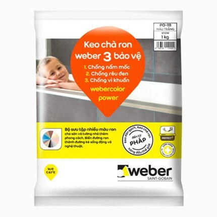 Keo chà ron Webercolor Power màu trắng
