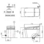 Bồn cầu điện tử American Standard KP-8312 (KP8312) dòng PLAT, nắp tự động - Ảnh 2