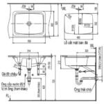 Chậu rửa mặt lavabo INAX L-2298V/ BW1 (L2298V) âm bàn - Ảnh 5
