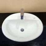 Chậu rửa mặt lavabo INAX AL-2395VFC/ BW1 (AL2395VFC) dương vành - Ảnh 2