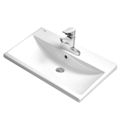Chậu rửa mặt lavabo INAX AL-2397VEC/ BW1 (AL2397VEC) bán âm, 3 lỗ