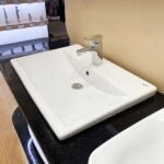 Chậu rửa mặt lavabo INAX AL-2397VFC/ BW1 (AL2397VFC) bán âm - Ảnh 2