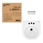 Chậu rửa mặt lavabo INAX L-282VEC/ BW1 (L282VEC) treo tường 3 lỗ - Ảnh 4