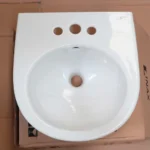 Chậu rửa mặt lavabo INAX L-282VEC/ BW1 (L282VEC) treo tường 3 lỗ - Ảnh 2