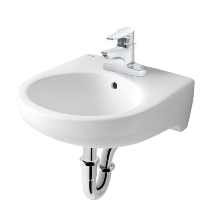 Chậu rửa mặt lavabo INAX L-282VEC/ BW1 (L282VEC) treo tường 3 lỗ