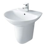 Chậu rửa mặt lavabo INAX L-284V/ L-284VC (L284V/ L284VC) kèm chân ngắn