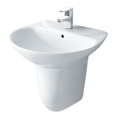 Chậu rửa mặt lavabo INAX L-284V/ L-284VC (L284V/ L284VC) kèm chân ngắn