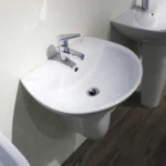 Chậu rửa mặt lavabo INAX L-285V/ L-288VC (L285V/ L288VC) treo tường kèm chân ngắn - Ảnh 4