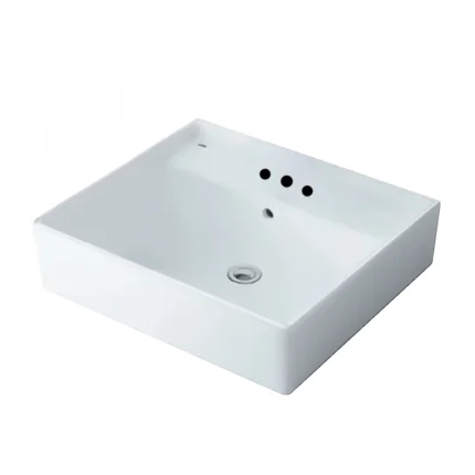 Chậu rửa mặt lavabo INAX L-293VEC/ BW1 (L293VEC) đặt bàn, 3 lỗ