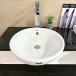 Chậu rửa mặt lavabo INAX AL-333V/ BW1 (AL333V) bán âm - Ảnh 4