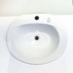 Chậu rửa mặt lavabo TOTO L501C#XW dương vành - Ảnh 2