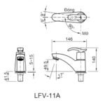Vòi lavabo INAXLFV-11A (LFV11A) lạnh - Ảnh 2