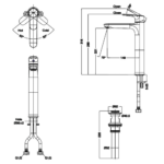Vòi lavabo INAX LFV-1402SH (LFV1402SH) nóng lạnh - Ảnh 5