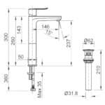 Vòi lavabo INAX LFV-2012SH (LFV2012SH) nóng lạnh - Ảnh 4