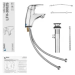 Vòi lavavo INAX LFV-3002S (LFV3002S) nóng lạnh - Ảnh 4