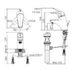 Vòi lavavo INAX LFV-3002S (LFV3002S) nóng lạnh - Ảnh 5