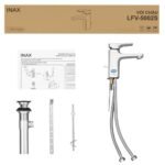 Vòi lavabo INAX LFV-5002S (LFV5002S) nóng lạnh - Ảnh 5