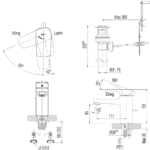 Vòi lavabo INAX LFV-5002S (LFV5002S) nóng lạnh - Ảnh 6