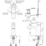 Vòi lavabo INAX LFV-6002S (LFV6002S) nóng lạnh - Ảnh 4