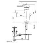 Vòi lavabo INAX LFV-8000S (LFV8000S) nóng lạnh - Ảnh 5