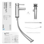 Vòi lavabo INAX LFV-8000S (LFV8000S) nóng lạnh - Ảnh 4