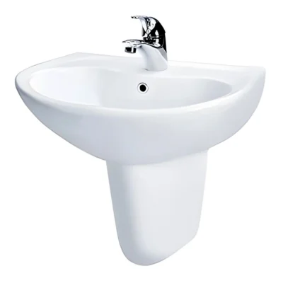 Chậu rửa mặt lavabo TOTO LHT240CS#W treo tường chân lửng