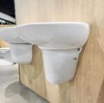Chậu rửa mặt lavabo TOTO LHT300CR#W treo tường chân lửng - Ảnh 5
