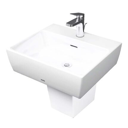 Chậu rửa mặt lavabo TOTO LHT328C#XW treo tường chân lửng