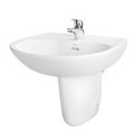 Chậu rửa mặt lavabo TOTO LHT239CR#W treo tường chân lửng