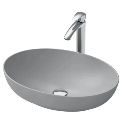 Chậu rửa mặt lavabo TOTO LT1705#MGR đặt bàn, màu xám mờ