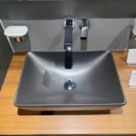 Chậu rửa mặt lavabo TOTO LT1735#MBL đặt bàn, màu đen mờ - Ảnh 2