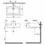 Chậu rửa mặt lavabo TOTO LT328C#XW treo tường - Ảnh 6