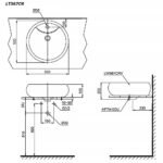 Chậu rửa mặt lavabo TOTO LT367CR#XW đặt bàn - Ảnh 5