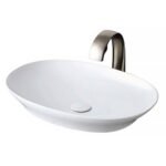 Chậu rửa mặt lavabo TOTO LT4706MT#CMW đặt bàn màu trắng mờ