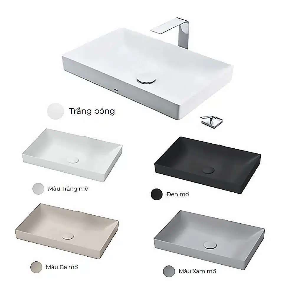 Lavabo TOTO LT4716G17#MW đặt bàn - Ảnh 4