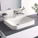 Chậu rửa mặt lavabo TOTO LT5615#XW đặt bàn (3 lỗ) - Ảnh 4