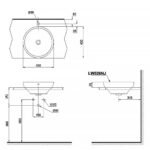 Chậu rửa mặt lavabo TOTO LW526NJU#W đặt bàn - Ảnh 5