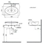 Chậu rửa mặt lavabo TOTO LW818JW/ F#W đặt bàn dòng LP Series - Ảnh 5