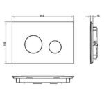 Mặt nạ xả nhấn bồn cầu TOTO MB174P#SS - Ảnh 4