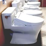 Bồn cầu TOTO MS188VKW14#XW/ T53P100VR 1 khối nắp điện tử TCF24410AAA, xả gạt - Ảnh 4