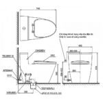 Bồn cầu TOTO MS625DW14#XW 1 khối nắp điện tử TCF24410AAA - Ảnh 6